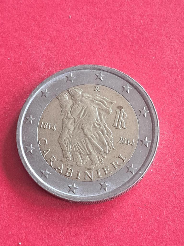 2014 Italië 2 euro 200 jaar Carabinieri, Verzenden, Italië, 2 euro, Losse munt