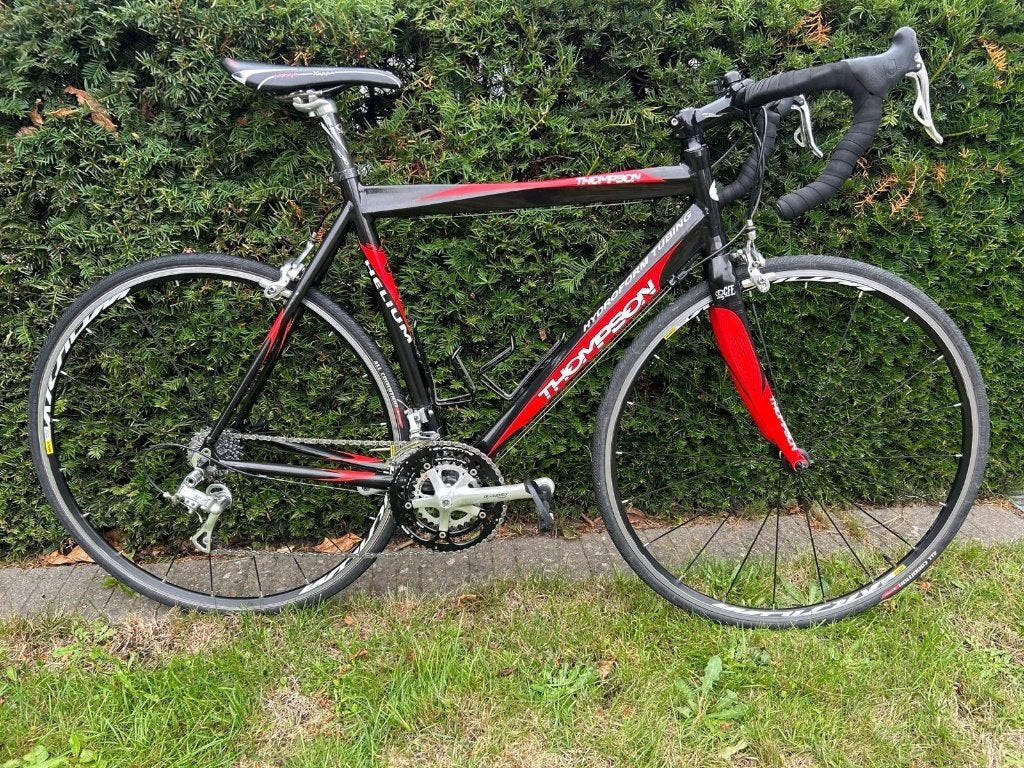 Vélo de route Thompson Helium (taille 54) — parfait, Vélos & Vélomoteurs, Autres marques, Frein sur jante, Femmes, Aluminium