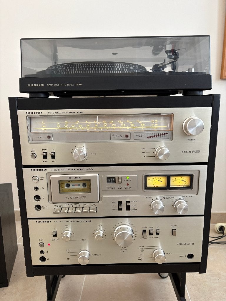 Muziek installatie Telefunken / Technics, Audio, Tv en Foto, Stereoketens, Gebruikt, Cassettedeck, Tuner of Radio, Speakers, Overige merken