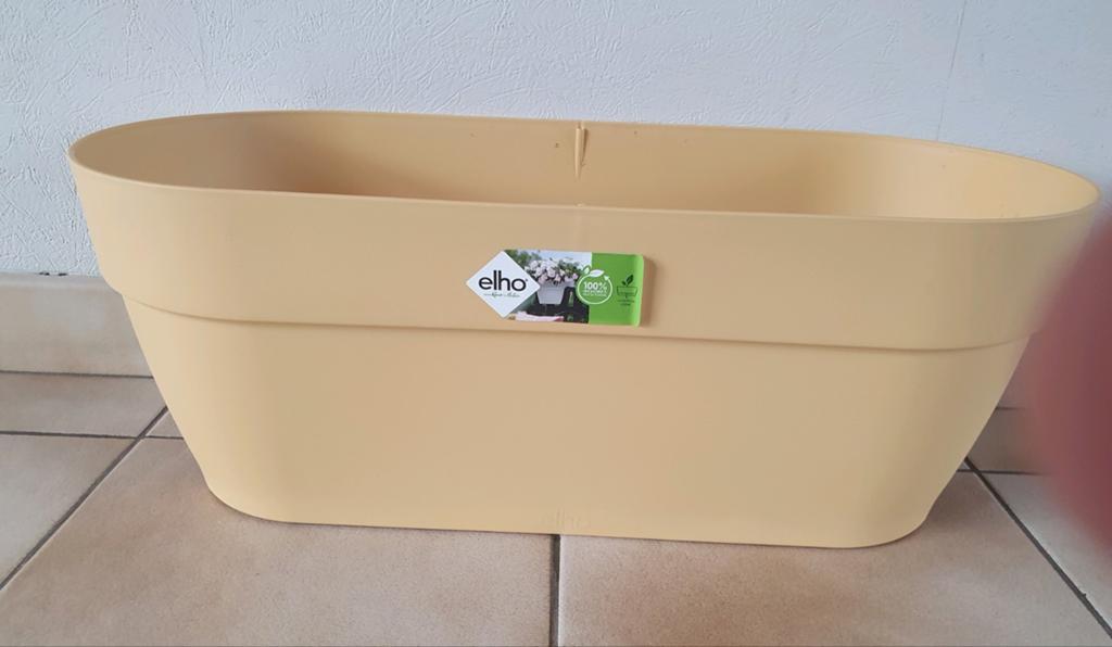 Elho bloembak voor balkonreling  60 cm NIEUW, Ophalen, Balkon