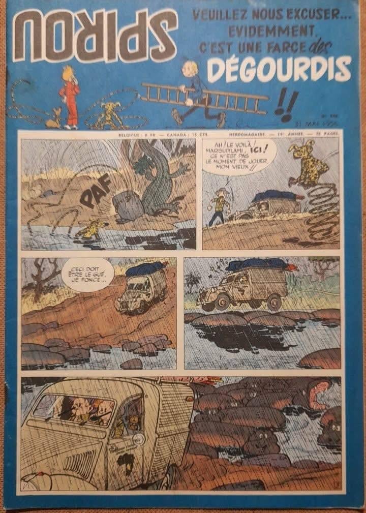 SPIROU 1956, Enlèvement ou Envoi, Utilisé, Divers auteurs
