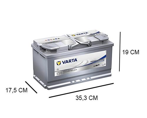 2 Varta LA95 AGM accu's & 12V/800 Watt omvrmer, Enlèvement, Utilisé