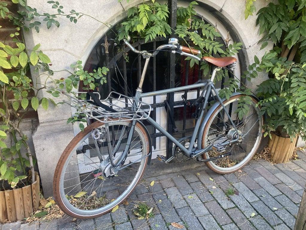 Achielle herenfiets model basil kleur staalgrijs, Gebruikt, Versnellingen, Ophalen, Overige merken