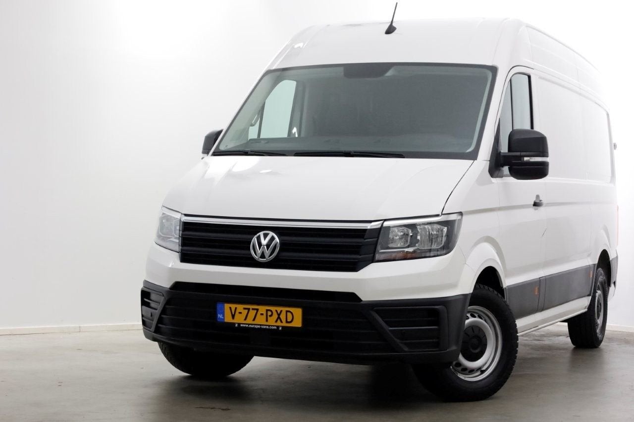 Volkswagen Crafter 35 2.0 TDI 140pk L3H3 (L2H2) Comfortline, Wit, Onderhoudsboekje, Te koop, Parkeersensor