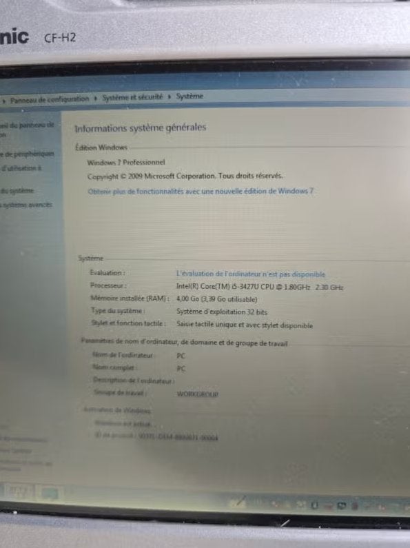 Tablette Panasonic CF-H2 I5 4GB Ram, Enlèvement ou Envoi, Neuf