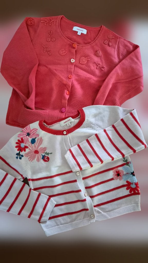 Duovesten 5 jaar oud Catimini Premium geborduurde vesten!, Ophalen, Catimini, Meisje, Trui of Vest