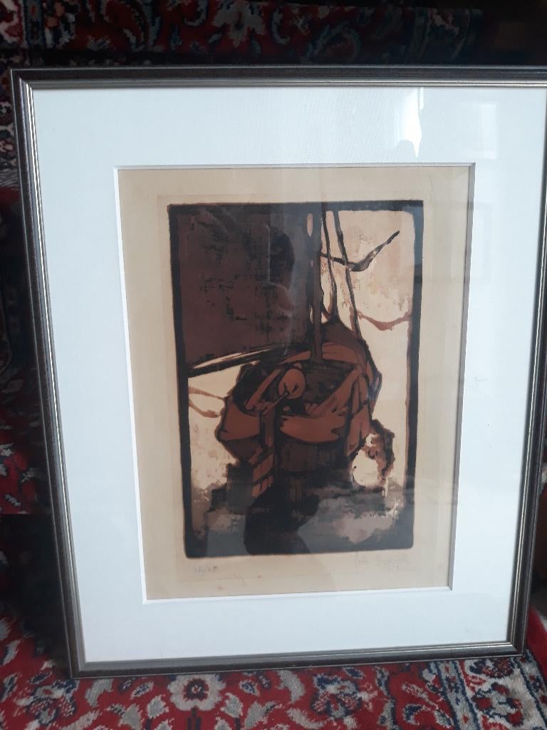 jos hendrickx, Antiek en Kunst, Kunst | Etsen en Gravures, Ophalen of Verzenden, Lithografie, Origineel, 1900 - 1949