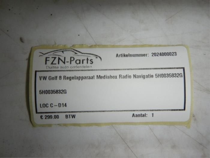 VW Golf 8 Regelapparaat Mediabox Radio Navigatie, Auto-onderdelen, Ophalen of Verzenden, Gebruikt