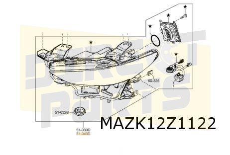 Mazda 3 (3/19-) Koplamp Rechts (LED) Origineel! BGKM51030, -, Verzenden, -, Nieuw