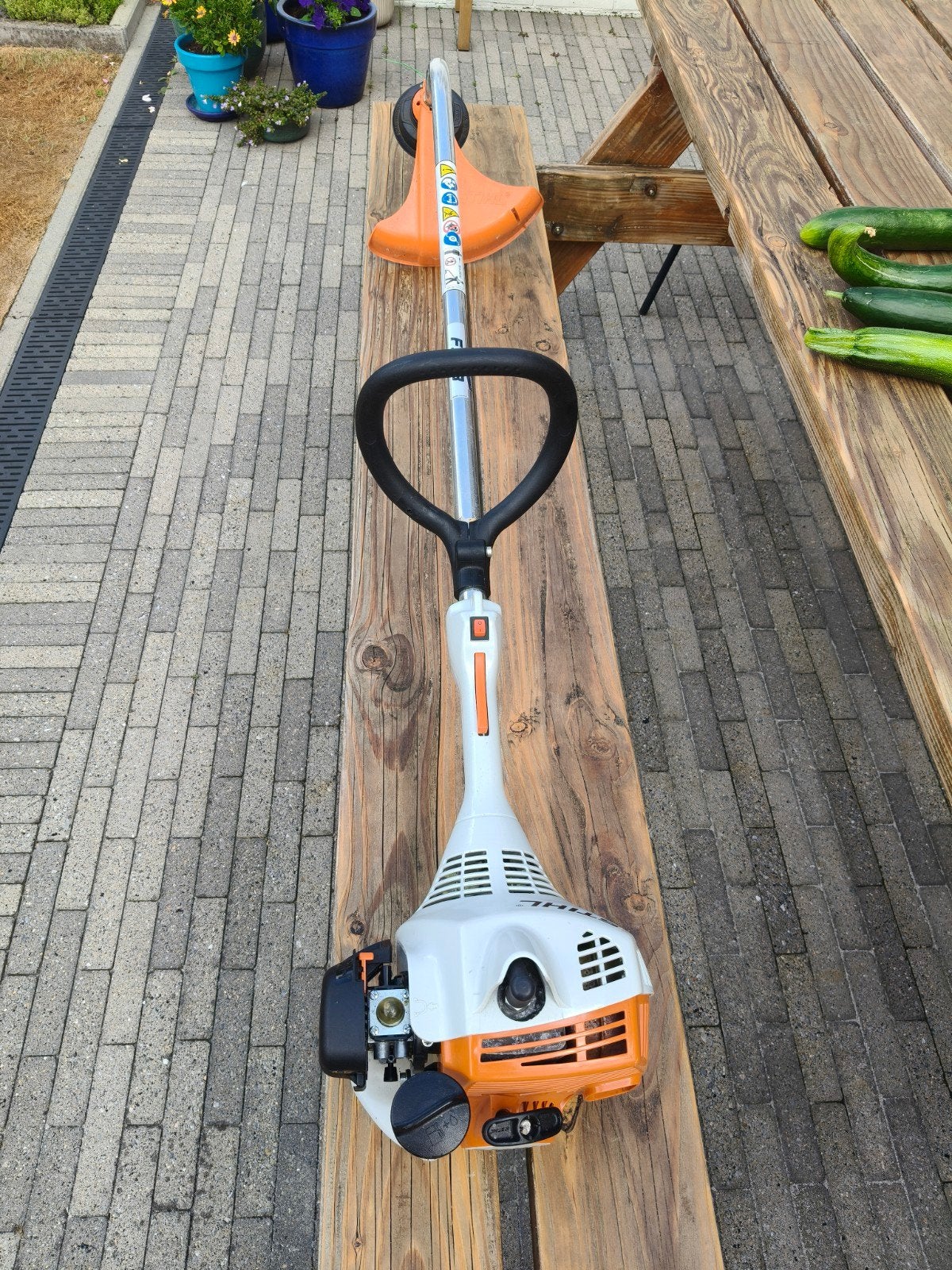 Stihl FS38 kantenmaaier op motomix, zeer nette staat., Jardin & Terrasse, Débroussailleuses, Enlèvement