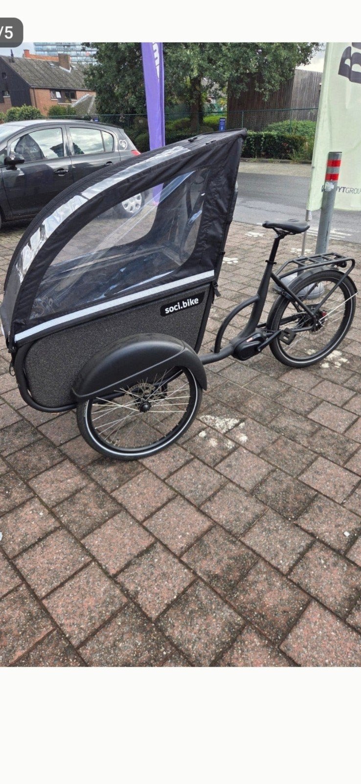 Soci.bike Electric, Fietsen en Brommers, Elektrisch, Zo goed als nieuw, 2 kinderen, Ophalen
