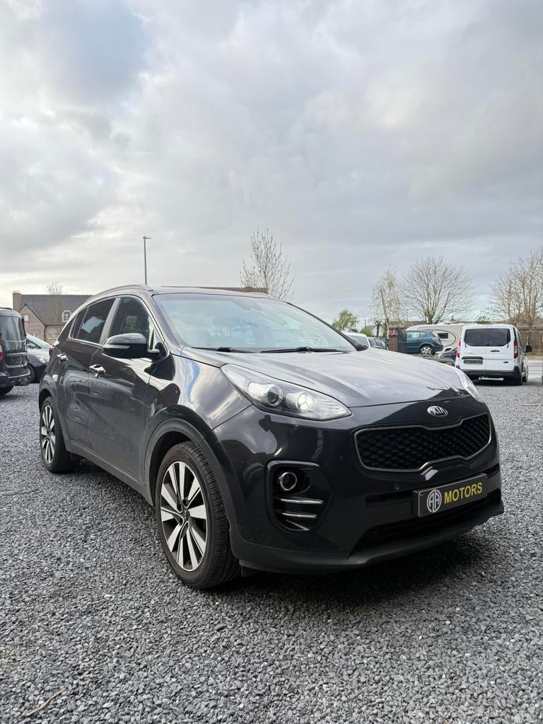 Kia Sportage 1.7 CRDi – Automaat – 2017 – 218.000 km, 4 cilinders, 0 kg, Zwart, Leder