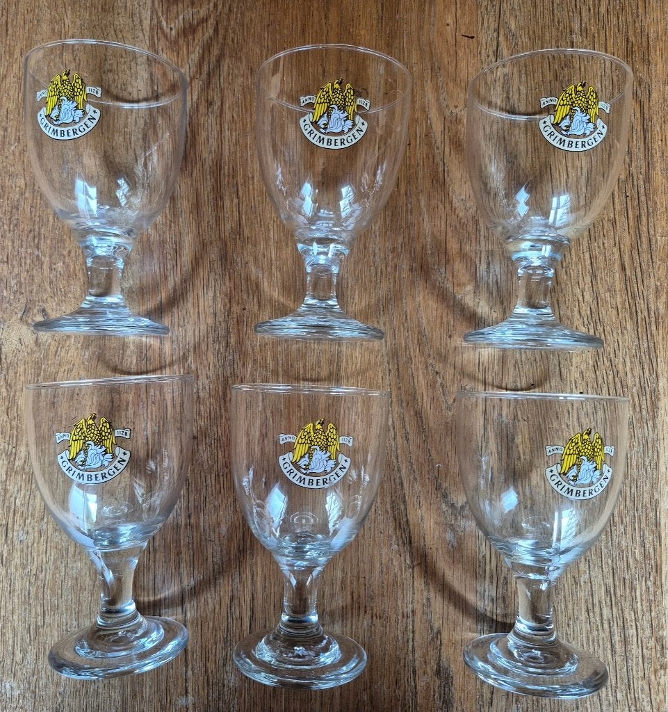 Lot de 6 Verres à bière Grimbergen, Collections, Enlèvement ou Envoi, Neuf