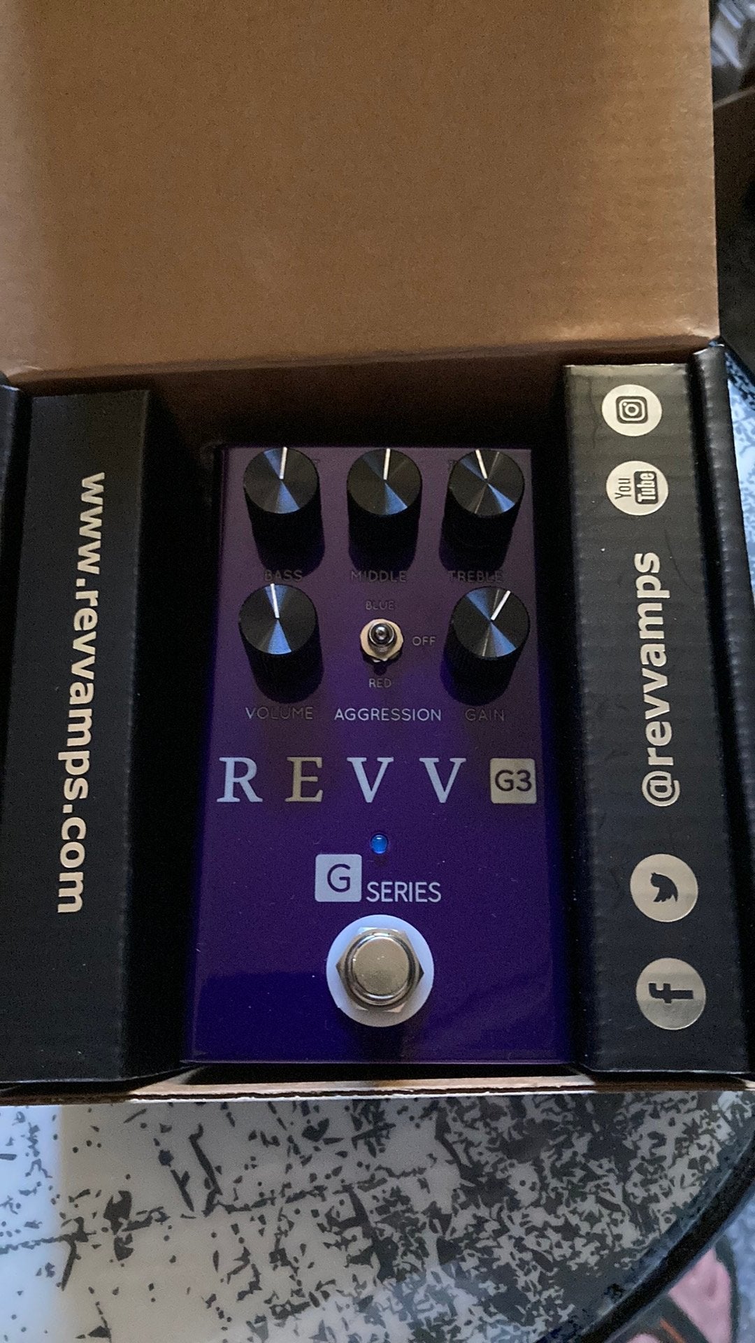 Revv G3 Distortion Pedal – nieuw in doos (Priced to sell!), Muziek en Instrumenten, Ophalen of Verzenden, Zo goed als nieuw