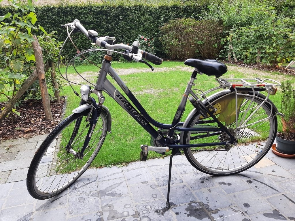 Batavus damesfiets, Ophalen, Gebruikt, Velgrem, 47 tot 50 cm