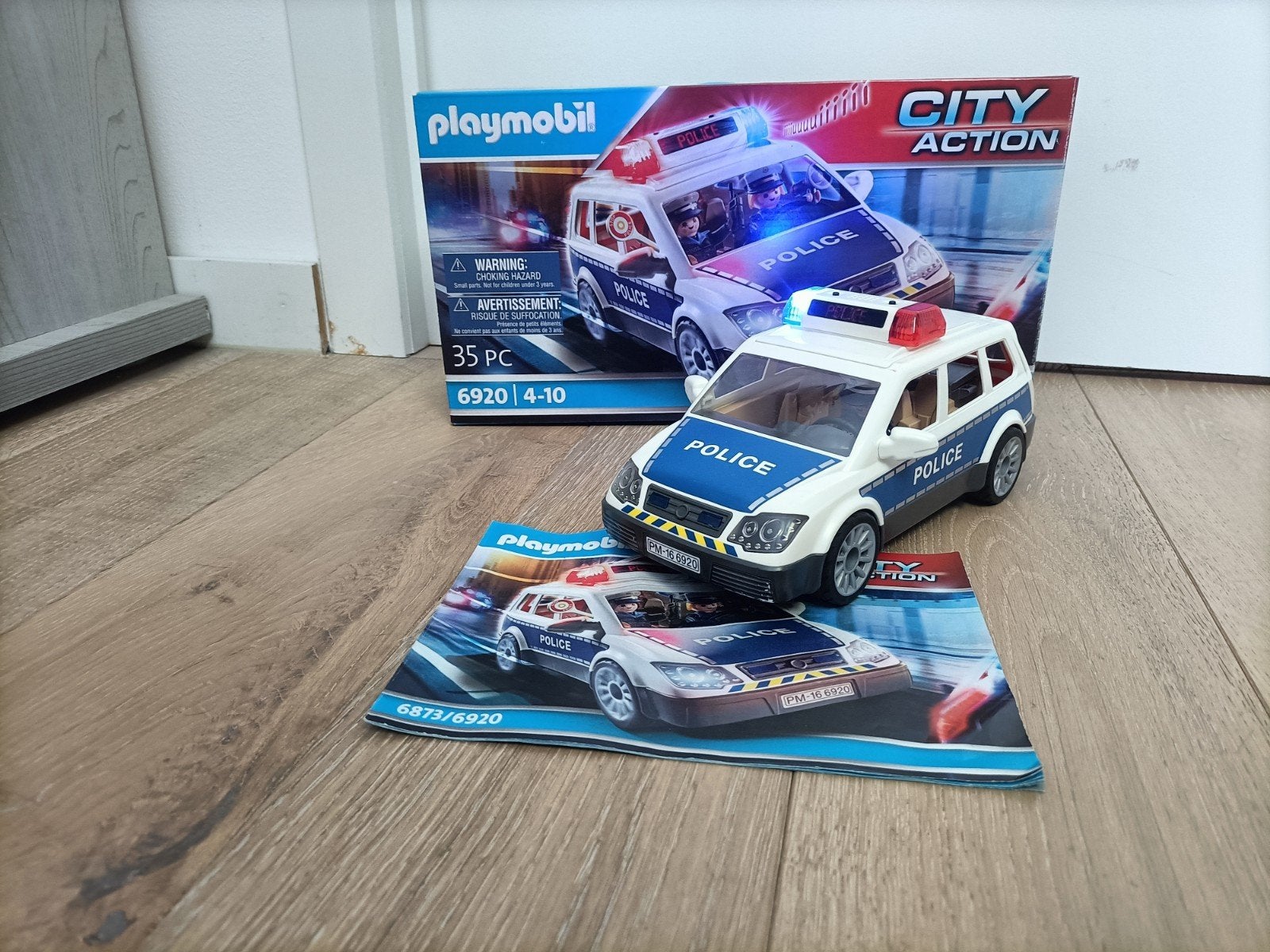 Police d'action urbaine Playmobil, Comme neuf, Véhicule, City action, Kit complet