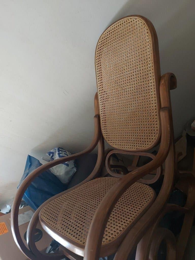 Schommelstoel Thonet, Ophalen, Gebruikt, Hout