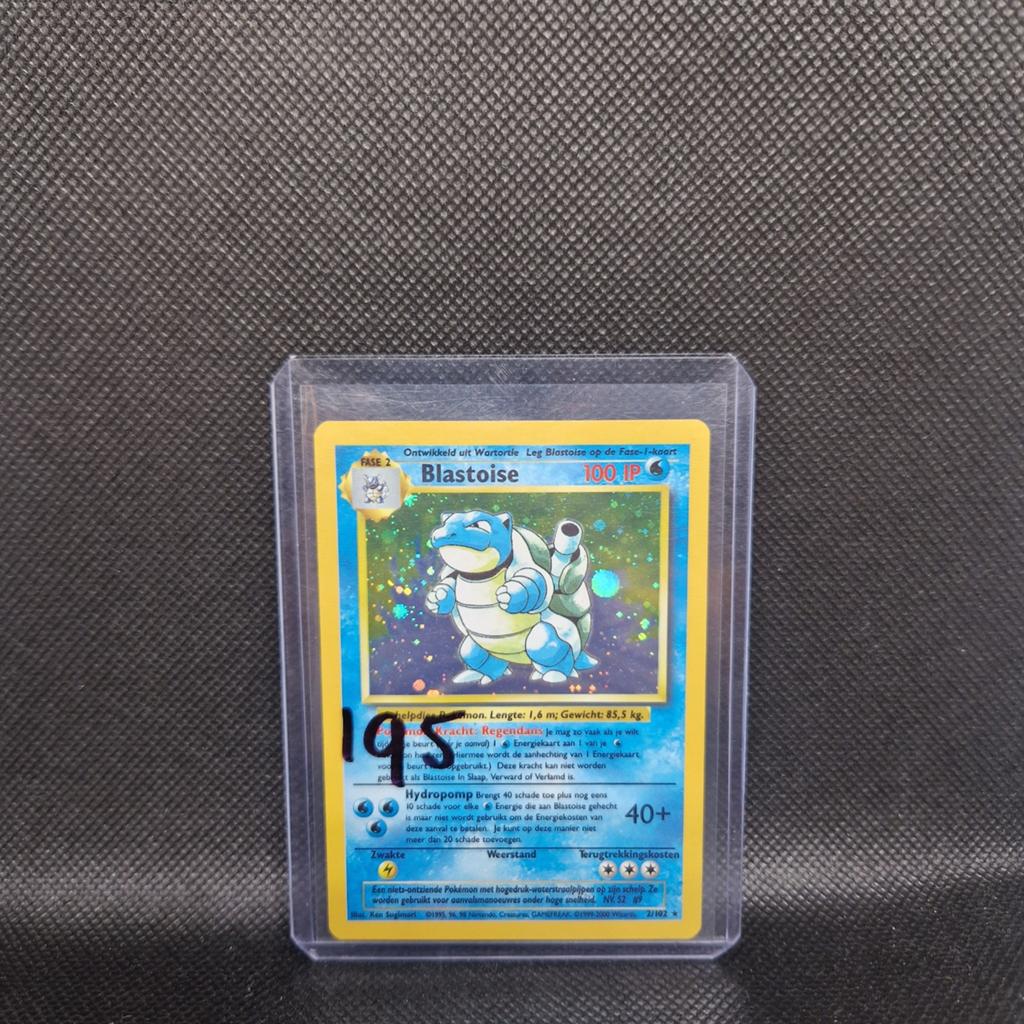 Blastoise Base Set NL Excellent, Ophalen of Verzenden