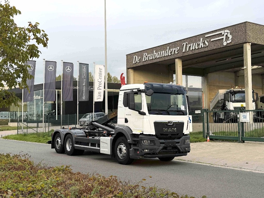 MAN TGS 26.430 6x2/4 lift & stuuras - 2021 - 144.400 km, Auto's, Automaat, Euro 6, MAN, Wit