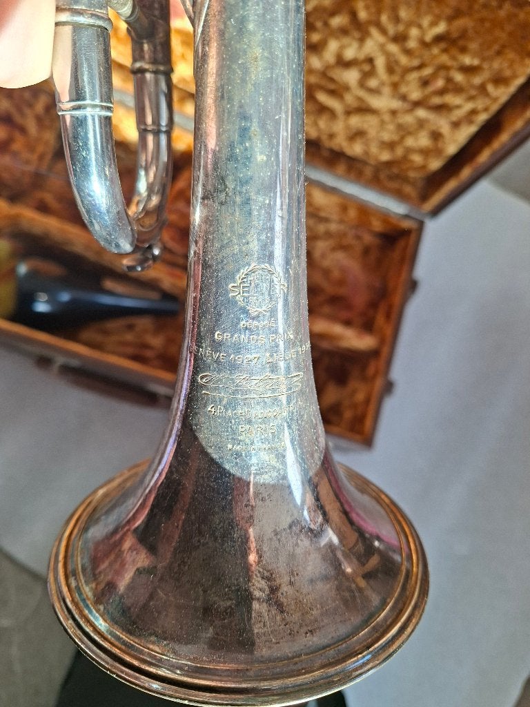 Trompette collection selmer, Musique & Instruments, Enlèvement, Utilisé, Trompette en si bémol, Avec valise