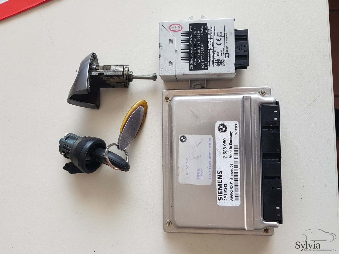 Startset Contactslot + ECU EWS3 BMW X5 E53 3.0 M54 7528050, Gebruikt, -, -, Ophalen of Verzenden