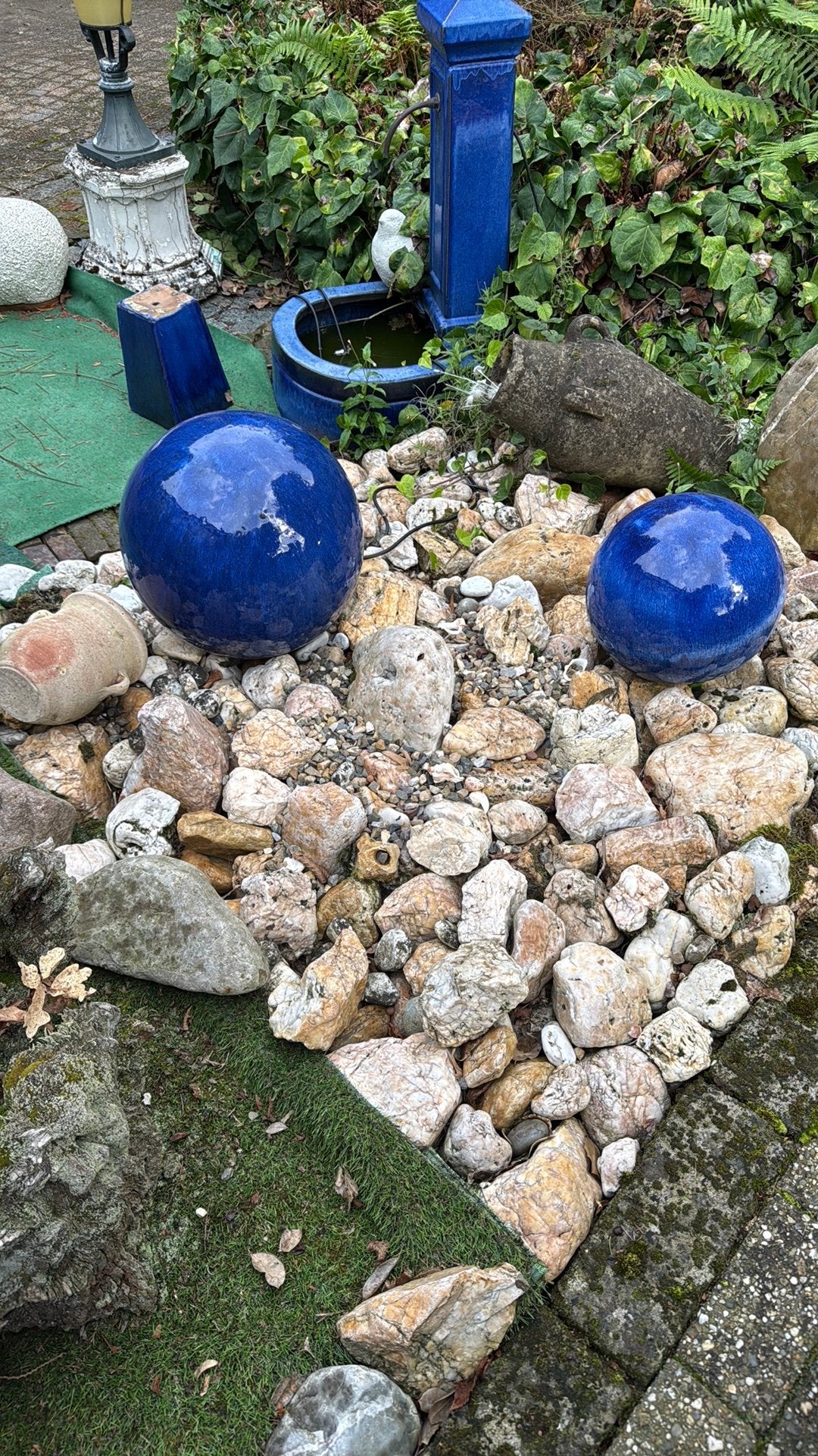 Blauwe bollen groote en kleine, Tuin en Terras, Ophalen, Zo goed als nieuw