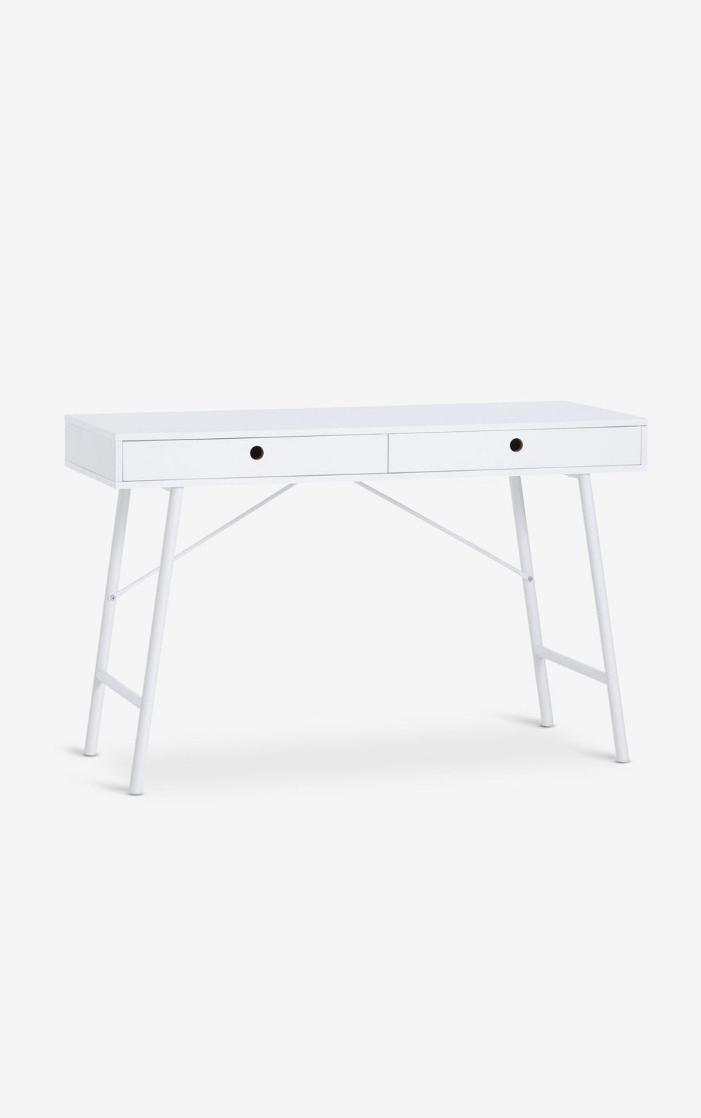 Bureau - wit, Huis en Inrichting, Ophalen, 120 cm, 48 cm, Met lades