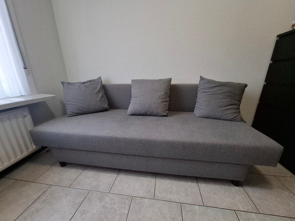 IKEA slaapzetel met opbergruimte – zo goed als nieuw, Huis en Inrichting, Ophalen, 90 cm, Zo goed als nieuw, Twijfelaar