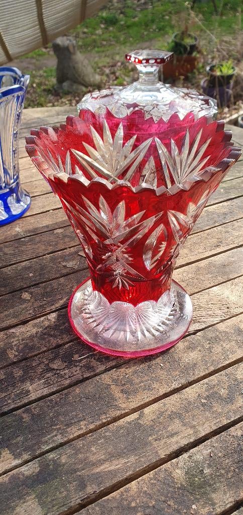 Lot 4 vase de val saint lambert, Ophalen of Verzenden