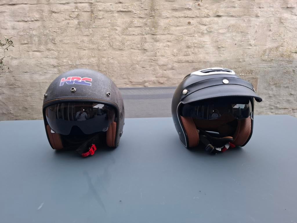 2 helmen te koop in zeer goede staat, Motoren, Ophalen of Verzenden, XL, HJC