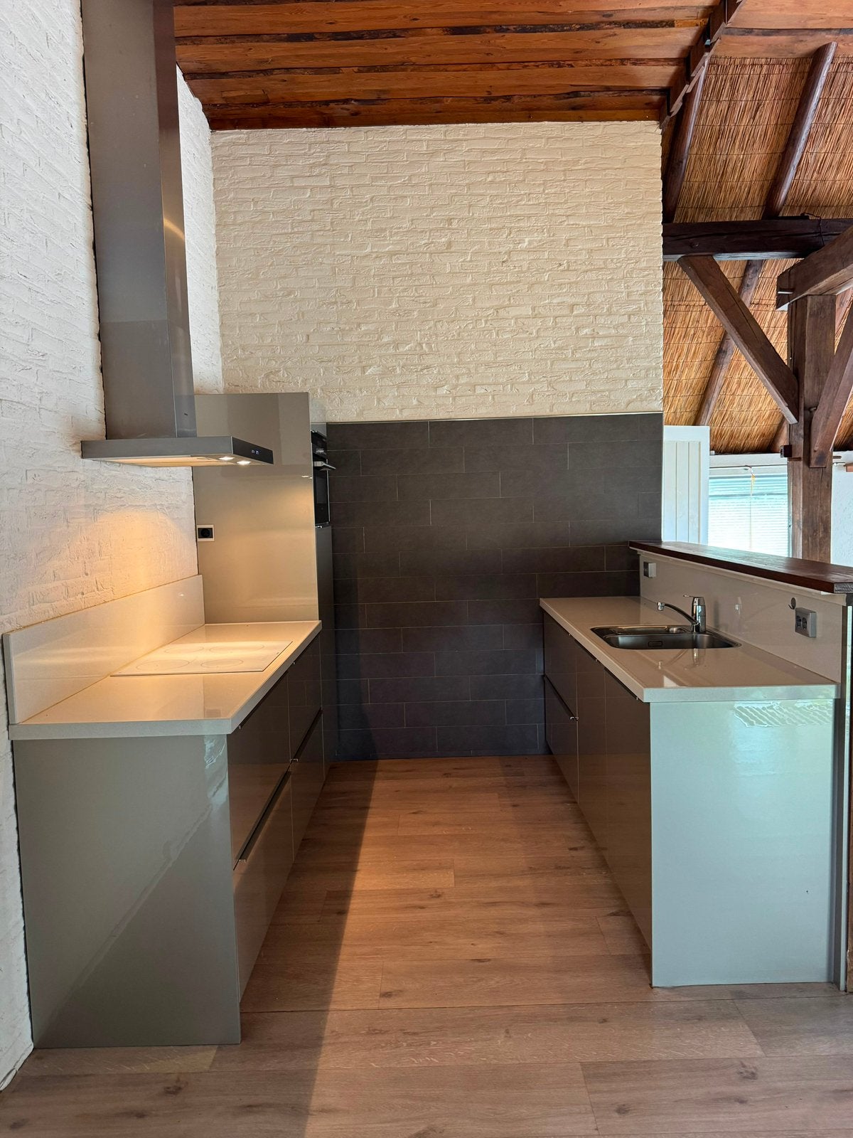 Complete Dubbelwandige Keuken + Apparatuur + GEDEMONTEERD, Huis en Inrichting, Overige kleuren, Dubbelwandige keuken, Ophalen of Verzenden
