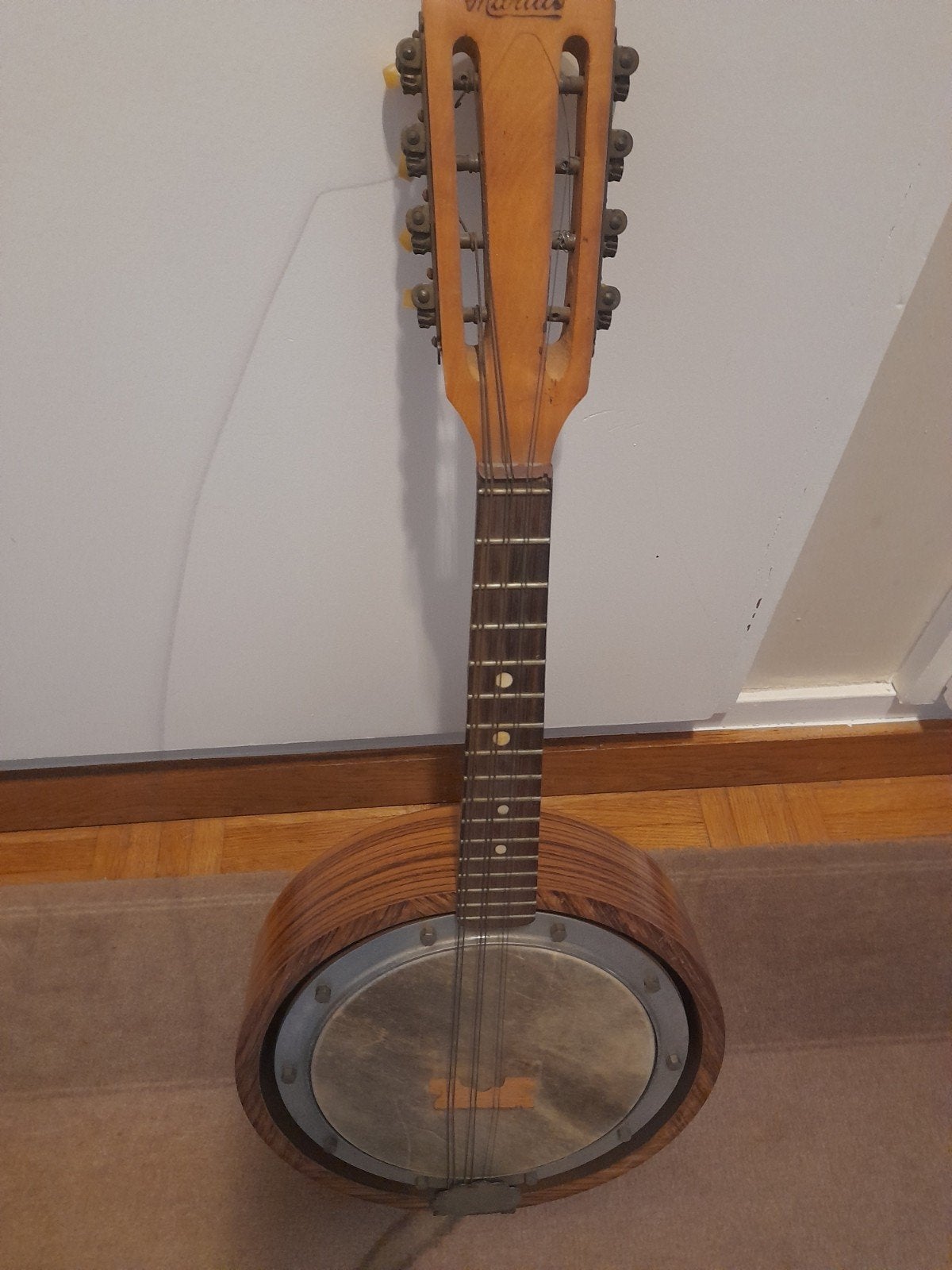 Vintage banjo merk Marius, Muziek en Instrumenten, Snaarinstrumenten | Banjo's, Ophalen