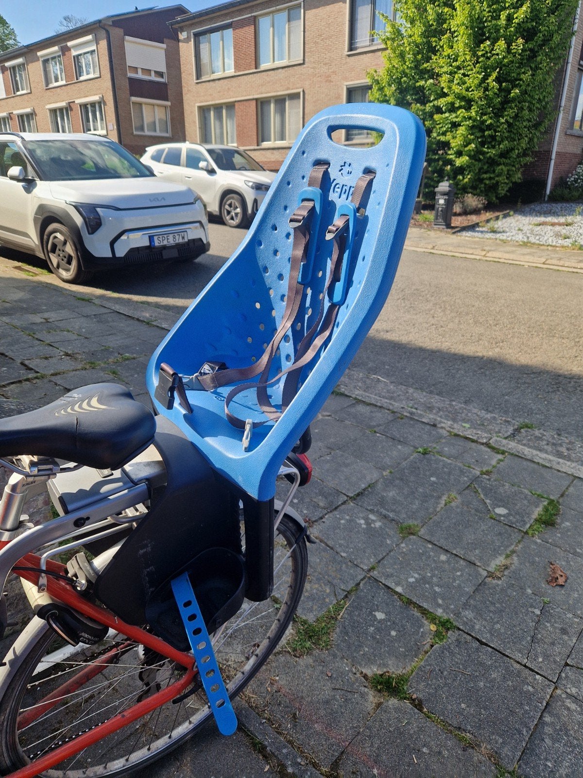 Fietszitje Yepp Maxi, Ophalen
