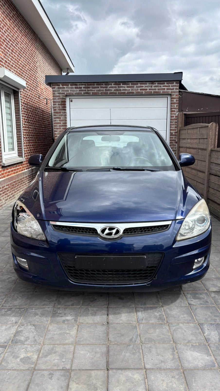 Hyundai i30 1.6D  (Te Koop of Ruilen), Auto's, Zwart, Blauw, Particulier, Te koop