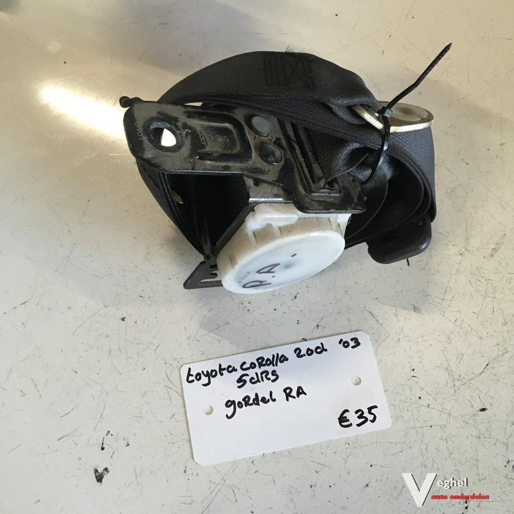 Toyota Carolla 2.0 D  5 drs 2003   Gordel Rechtsvoor Rechtsa, Gebruikt, -, -, Ophalen of Verzenden