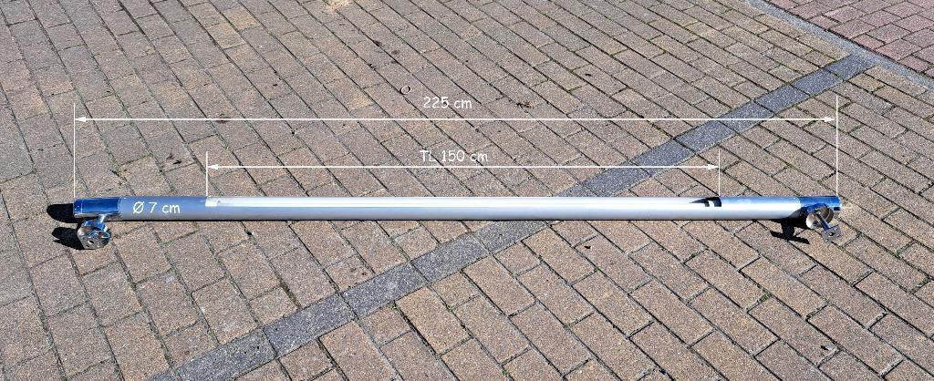 Lampe TL 150 cm (Armature chromée), Enlèvement, Comme neuf, Métal, 75 cm ou plus