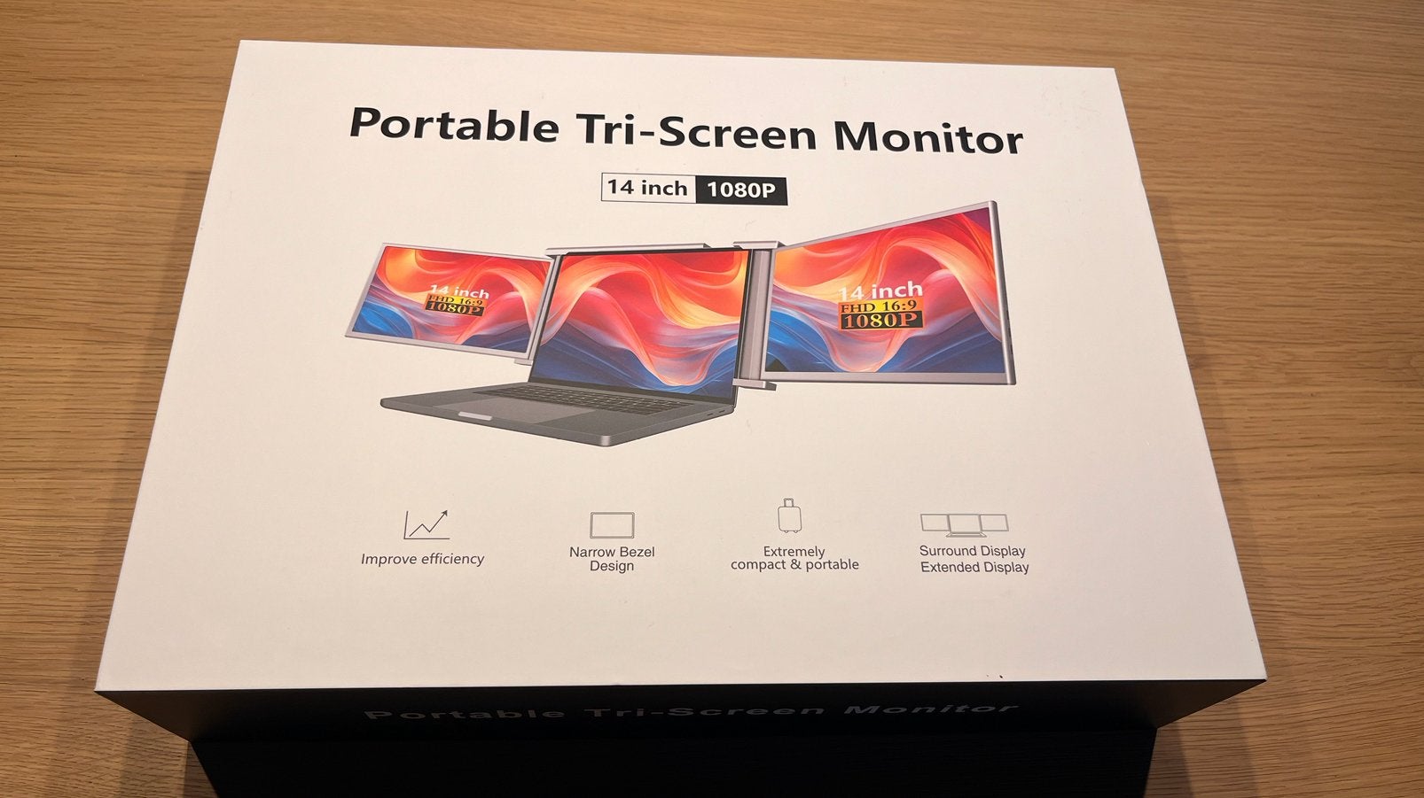 Triple Portable Monitor Full HD - 2 x 14 inch IPS, Computers en Software, Monitoren, Ophalen, Zo goed als nieuw, HD, IPS