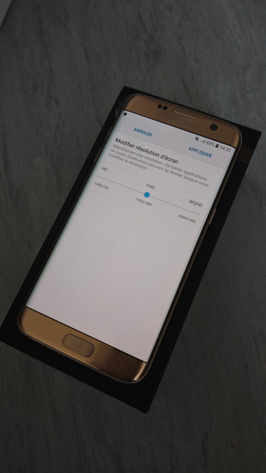 Samsung Galaxy S7 Edge Gold Platinum, Ophalen, Overige kleuren, 32 GB, Zo goed als nieuw