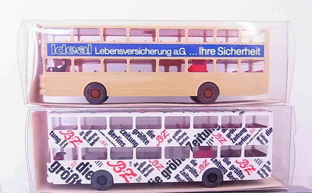 1:87 Wiking  Berlin Bus MAN SD 200 dubbeldekkers 1973-1985, Ophalen of Verzenden, Zo goed als nieuw, Bus of Vrachtwagen, Wiking