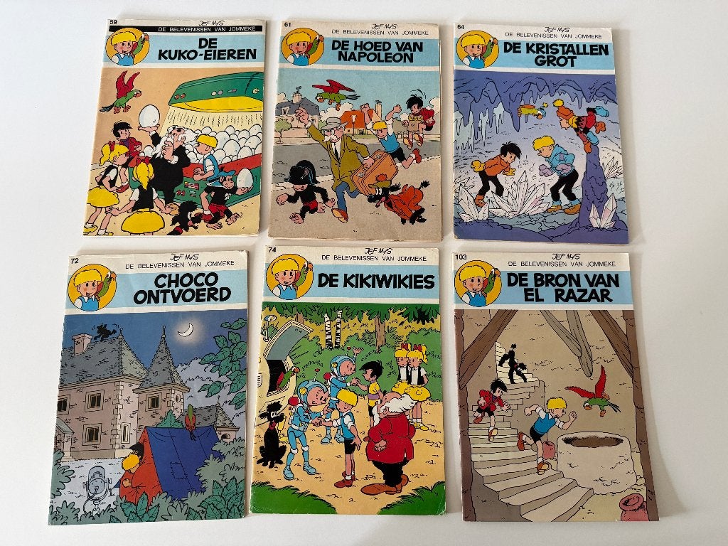 Jommeke - oude zwartwit strips, Boeken, Meerdere stripboeken, Ophalen of Verzenden, Gelezen, Jef Nys.
