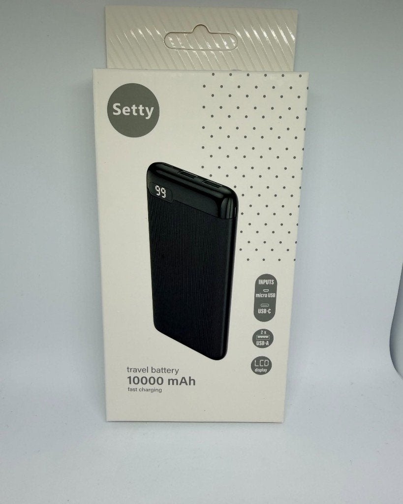 batterie externe 10000 mAh Fast Charging, Télécoms, Neuf, Enlèvement ou Envoi, Setty, Info@telforceone.pl