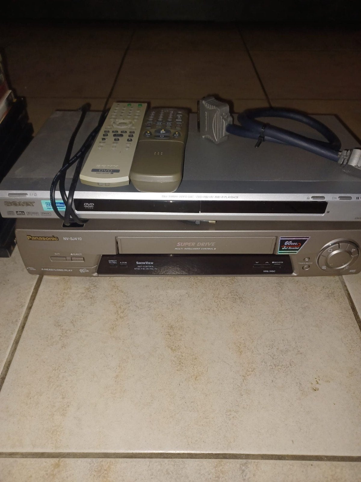 Panasonic video recorder en sonny dvd speler, Audio, Tv en Foto, DVD spelers, Ophalen, Gebruikt, Panasonic