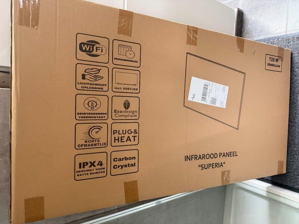 WIFI infraroodpaneel SUPERIA, Bricolage & Construction, Chauffage & Radiateurs, Neuf, 500 à 800 watts, Enlèvement, Autres types