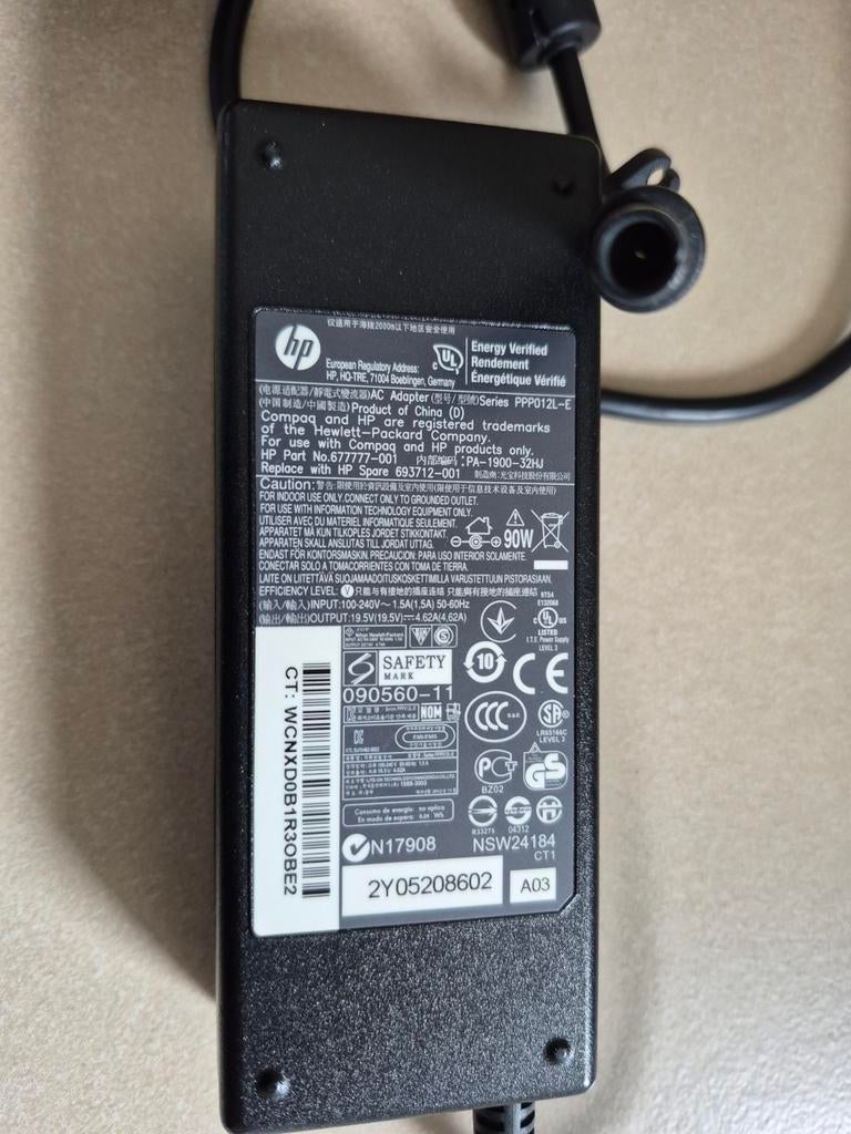 Hp oplader, Ophalen