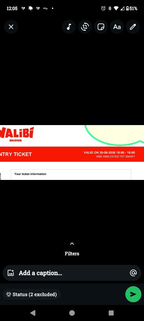 Walibi ticket, Eén persoon, Ticket of Toegangskaart