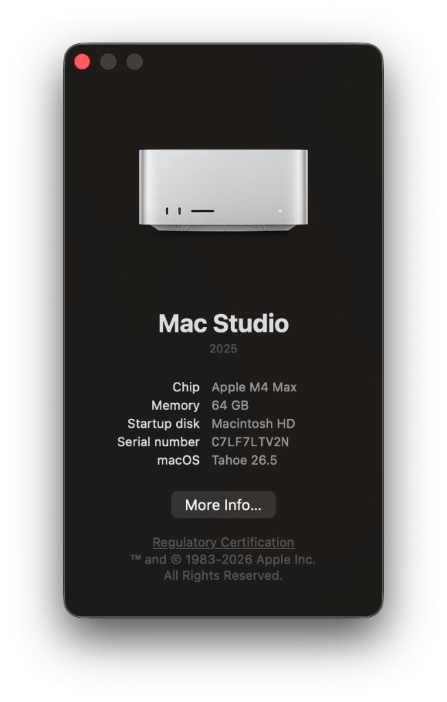 Apple Mac Studio M4 Max 2 TB - 16/40 core - 64GB, Computers en Software, Apple Desktops, 64 GB of meer, Overige modellen, SSD