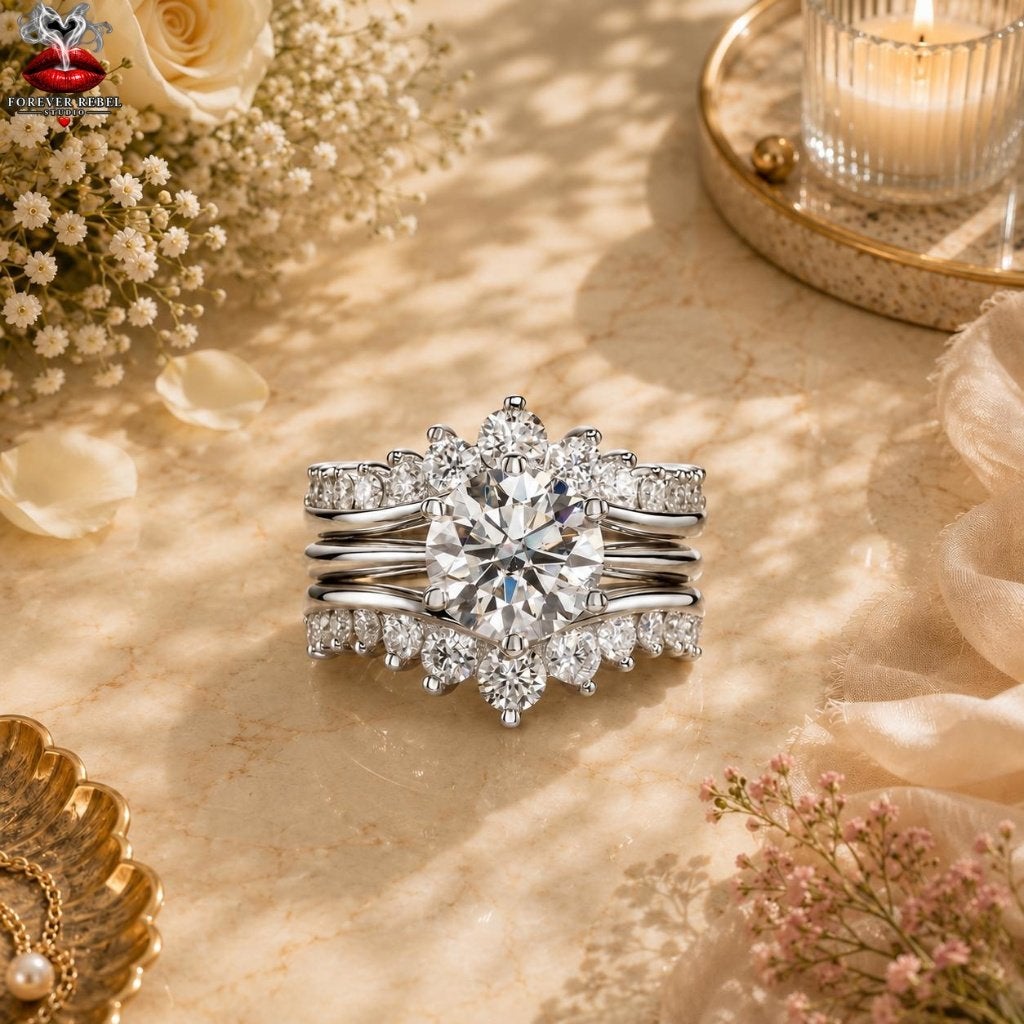 Amara Joya 3.0 ct Moissanite Ring - 925 Zilver Diverse maten, Bijoux, Sacs & Beauté, Neuf, Argent, Argent, Envoi