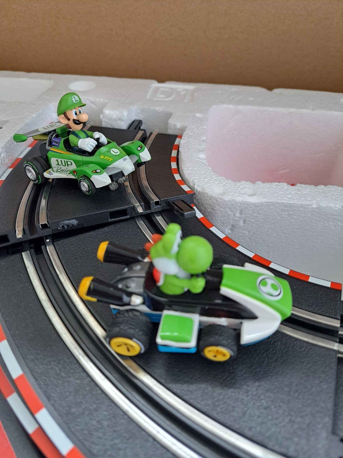 Carrera racebaan Mario Kart, Ophalen, Carrera, Elektrisch, Met looping