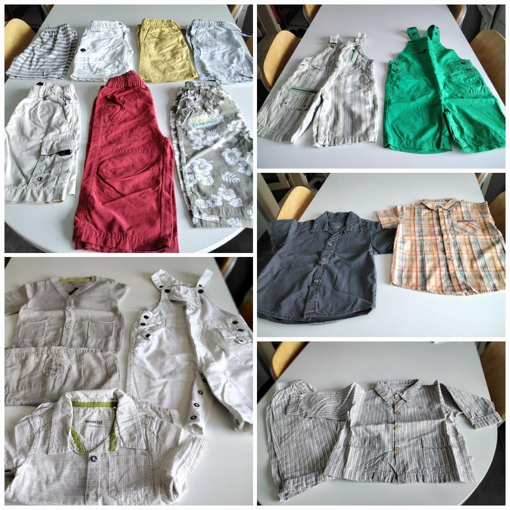Lot vêtements enfant T. 18-24 mois +/short/salopette/pyjama, Ophalen of Verzenden, Zo goed als nieuw, Jongetje of Meisje, Overige typen