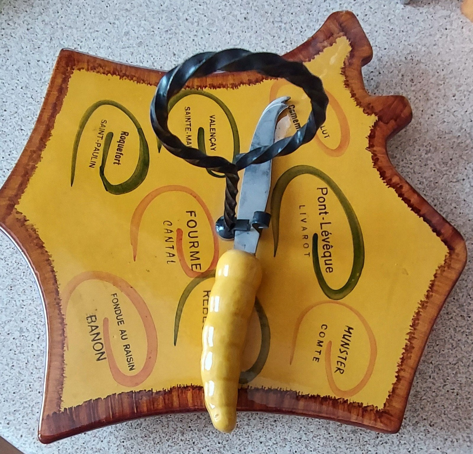 planche à fromage plus couteau, Enlèvement ou Envoi